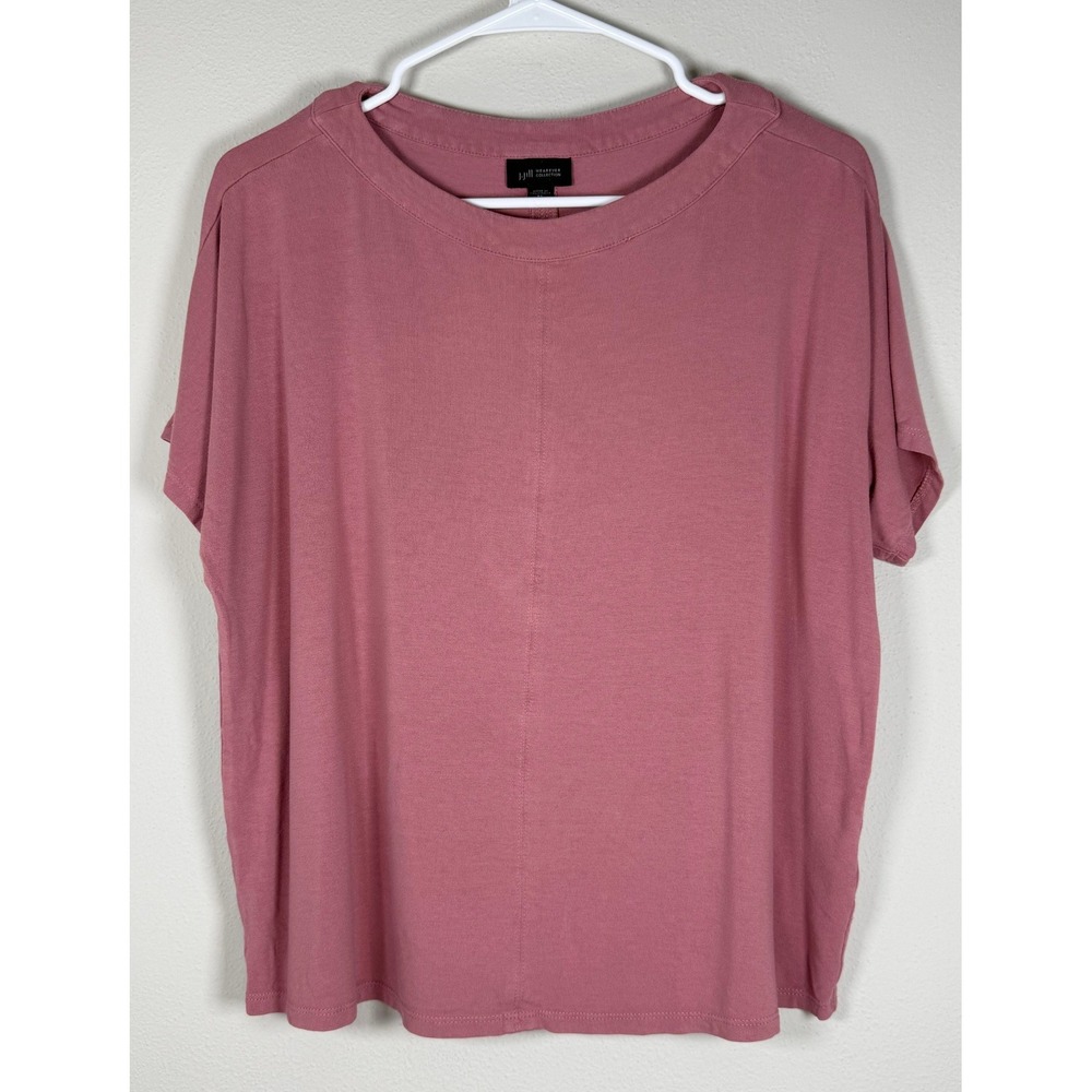 J. Jill Wearever T-Shirt Women XSP Doleman Sleeve Boxy Casual Travel Minimalist